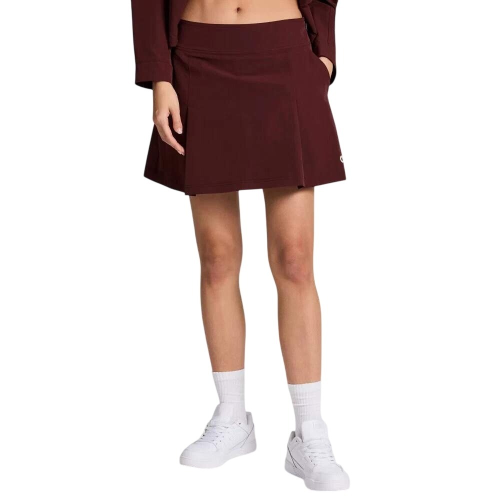 Champion Women's Brown Tennis Athletic Stretch Pockets Stretch Skort Size 12